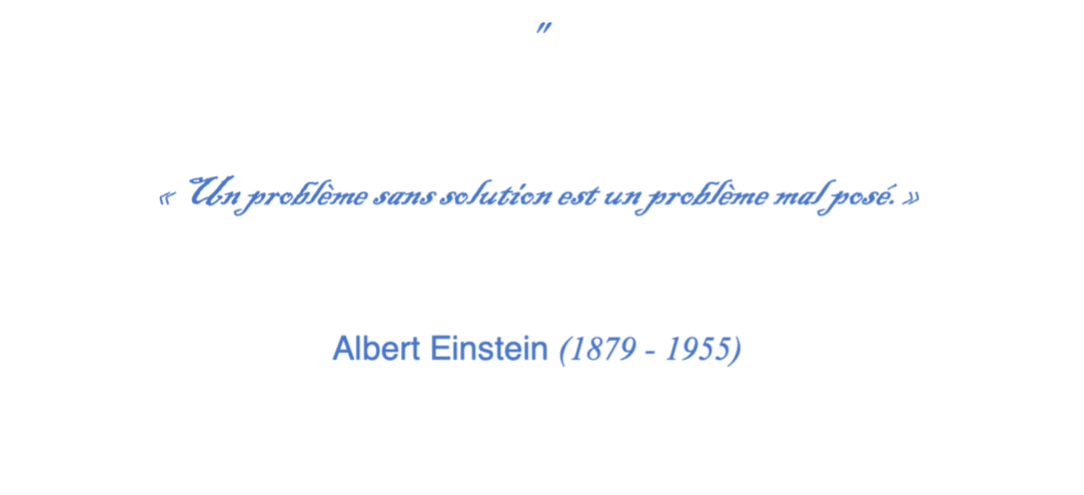 ADIMAS | Citation d'Albert EINSTEIN Un problème sans solution est un problème mal posé. pour l'article recyclage des cartes à puce