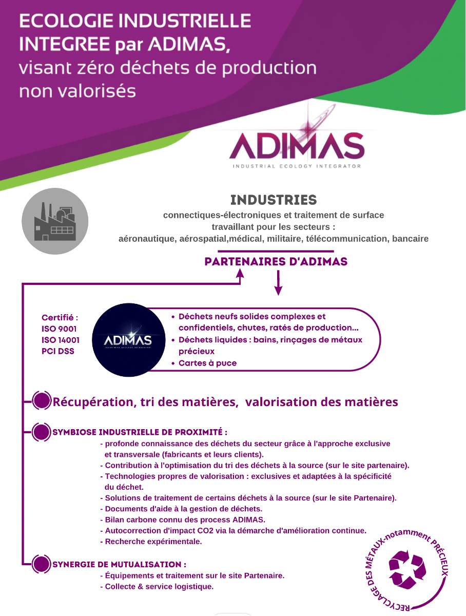 ADIMAS | cycle d’Adimas pour le recyclage des métaux