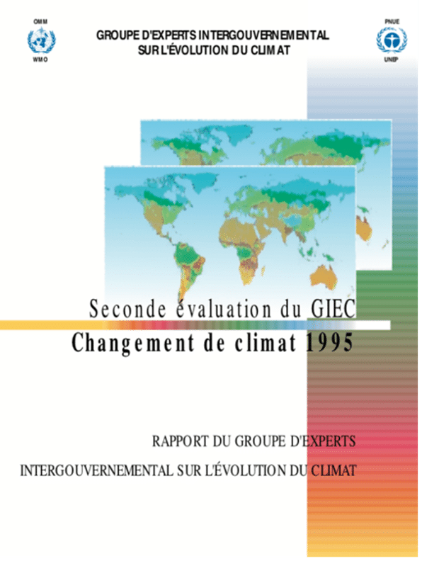 ADIMAS | page de garde rapport du GIEC, changement climatique 1995